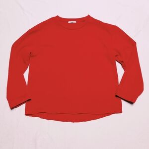 Zara Trafaluc Oversize Round Neck Sweatshirt Orange Size M